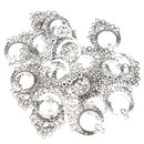 20 Pieces Tibetan Silver Chandelier Earring 11 Loops Ring fit Pendant DIY Finding Jewelry Making