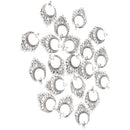 20 Pieces Tibetan Silver Chandelier Earring 11 Loops Ring fit Pendant DIY Finding Jewelry Making