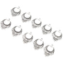 20 Pieces Tibetan Silver Chandelier Earring 11 Loops Ring fit Pendant DIY Finding Jewelry Making