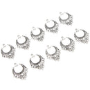 20 Pieces Tibetan Silver Chandelier Earring 11 Loops Ring fit Pendant DIY Finding Jewelry Making