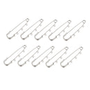 10 Pieces Safety Pins Fastening Clothing Sewing Jewelry Brooch Pin with 3 Loops for Dangle Drop Accessories