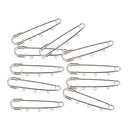 10 Pieces Safety Pins Fastening Clothing Sewing Jewelry Brooch Pin with 3 Loops for Dangle Drop Accessories