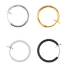 4 Pieces Non-Piercing Clip On Earrings Nose Alloy Ring Body Jewelry Hoop