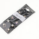 6 Pairs Crystal Pearl Ear Studs Heart Flower Shape Earrings For Women Girls