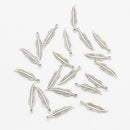 20Pcs Vintage Leaf Feathers Charms Beads Pendant Jewelry DIY Making Crafts