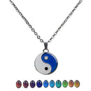 Tai Chi Gossip Shaped Color Change Mood Pendant Necklace Emotion Jewelry