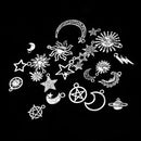 Pack Sun Moon Star Charm Pendant For DIY Necklace Bracelet Jewelry Making