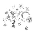 Pack Sun Moon Star Charm Pendant For DIY Necklace Bracelet Jewelry Making