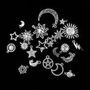 Pack Sun Moon Star Charm Pendant For DIY Necklace Bracelet Jewelry Making
