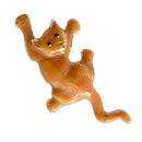 Lovely Women Men Naughty Funny Enamel Yellow Cat Brooch Pin Kittens Collar Lapel Corsage Animal Pet Ornaments