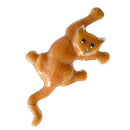Lovely Women Men Naughty Funny Enamel Yellow Cat Brooch Pin Kittens Collar Lapel Corsage Animal Pet Ornaments