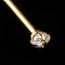 5 Pieces Hypoallergenic Stainless Steel L-Shaped Curved Nose Stud Rings Bar Piercing 20 Gauge