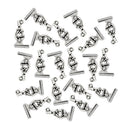 20 Pieces Wholesale Mini Biology Science Microscope Pendant Beads Crafts Party Club Costume Jewelry Findings