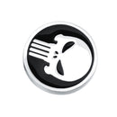 Brass Plated Round Shape Punisher Symbol Brooch Comic Movie Theme Lapel Pin