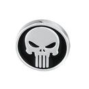 Brass Plated Round Shape Punisher Symbol Brooch Comic Movie Theme Lapel Pin
