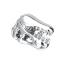 Unique 13x20mm Unisex Silver Tyrannosaurus Dinosaur Skull Animal Brooch Pin