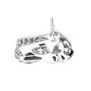 Unique 13x20mm Unisex Silver Tyrannosaurus Dinosaur Skull Animal Brooch Pin