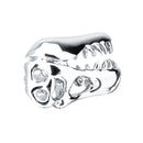 Unique 13x20mm Unisex Silver Tyrannosaurus Dinosaur Skull Animal Brooch Pin