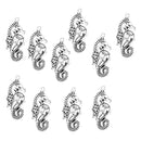 10 Pieces Sea Horse Antique Charms Pendant 3.5x1.7cm for Necklace Bag Dangle DIY Findings Craft Keyring