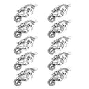 10 Pieces Sea Horse Antique Charms Pendant 3.5x1.7cm for Necklace Bag Dangle DIY Findings Craft Keyring