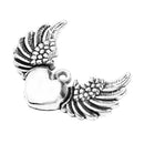 10 Pieces Angel Wings Love Heart Pendant Charms for Earring Bracelet DIY Making Craft Beads Findings