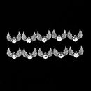 10 Pieces Angel Wings Love Heart Pendant Charms for Earring Bracelet DIY Making Craft Beads Findings
