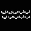 10 Pieces Angel Wings Love Heart Pendant Charms for Earring Bracelet DIY Making Craft Beads Findings
