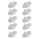 10 Pieces Alloy Hollow Palm Charms Pendant For Jewelry Making Accessories