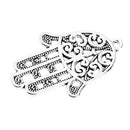 10 Pieces Alloy Hollow Palm Charms Pendant For Jewelry Making Accessories