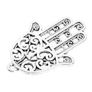 10 Pieces Alloy Hollow Palm Charms Pendant For Jewelry Making Accessories