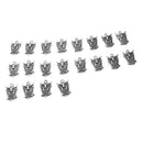 20 Pieces Pack Vintage Owl Bird Pendant Beads 2.2x1.8cm Jewelry Making Accessory for Necklace Earring Dangle