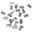 20 Pieces Pack Vintage Owl Bird Pendant Beads 2.2x1.8cm Jewelry Making Accessory for Necklace Earring Dangle