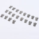 20 Pieces Pack Vintage Owl Bird Pendant Beads 2.2x1.8cm Jewelry Making Accessory for Necklace Earring Dangle