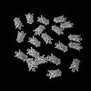 20 Pieces Pack Vintage Owl Bird Pendant Beads 2.2x1.8cm Jewelry Making Accessory for Necklace Earring Dangle