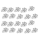 20 Pieces Pack Made with Love Carving Heart Charms Pendant Earring Bracelet Dangle Beads DIY Findings Accessories