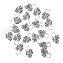 20 Pieces Alloy Vintage Leaf Charms Pendant For Jewelry Making Accessories