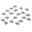 20 Pieces Alloy Vintage Leaf Charms Pendant For Jewelry Making Accessories