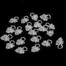 20 Pieces Alloy Vintage Leaf Charms Pendant For Jewelry Making Accessories