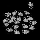 20 Pieces Alloy Vintage Leaf Charms Pendant For Jewelry Making Accessories