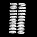 20 Pieces Believe Charm for Jewelry Making Bracelet Necklace Accessory DIY Gift