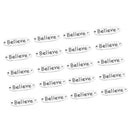 20 Pieces Believe Charm for Jewelry Making Bracelet Necklace Accessory DIY Gift