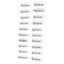20 Pieces Believe Charm for Jewelry Making Bracelet Necklace Accessory DIY Gift