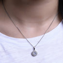 Elegant Women Zircon Jewelry Set Rhinestone Pendant Necklace Stud Earrings