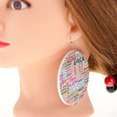 thnic African Women Lady Round Wooden Tribal Drop Dangle Hook Earrings African Lady Women Punk Fashion