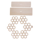 Wooden Honeycomb Jewelry Organizer Earrings Necklace Jewelry Stand Display