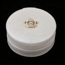 Multi-layer PU Leather Portable Jewelry Storage Display Case Box Light White