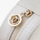Multi-layer PU Leather Portable Jewelry Storage Display Case Box Light White