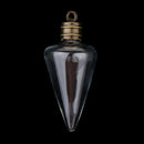 6pcs Cone Shape Bottle Charms Vial Glass Bottles Pendants For Hanging DÃ©cor