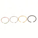 16pcs Multicolor Nose Piercing Jewelry Spiral Helix Ear Stud Lip Nose Open Hoop Ring
