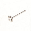 14pcs Mixed Style Clear Rhinestone Ball End Nose Pin Stud Rings Piercing